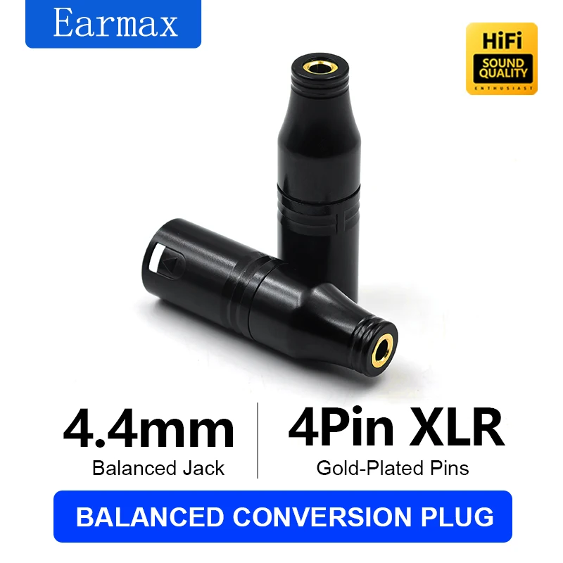 Фото Xlr-4 Мужской Xlr Мужской Сбалансированный адаптер на гнездо 4,4 мм Усилитель Четырехконтактный Xlr на 4,4 Позолоченный штифтовый адаптер №4