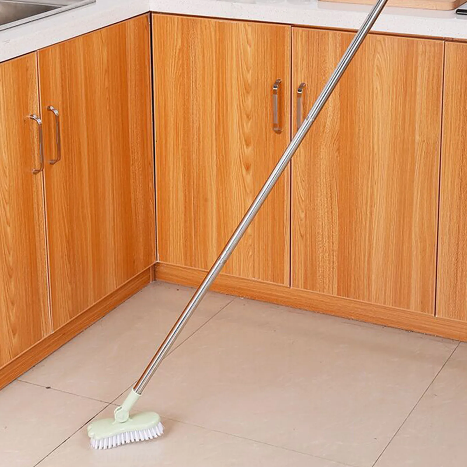 

Newest Floor Scrubber Brush Retractable Rotating Brush for Cleaning Bathroom Tub Floor Detachable Adjustable Length Hanging