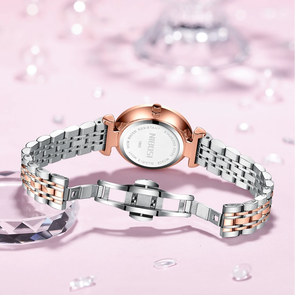 NIBOSI модные женские кварцевые часы с ромбическим зеркалом лучший бренд роскошные