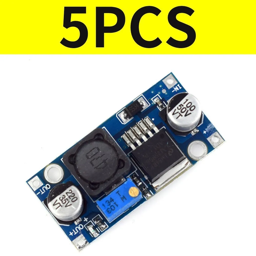 

5pcs LM2596s DC-DC step-down power supply module 3A adjustable step-down module voltage regulator 24V 12V 5V 3V
