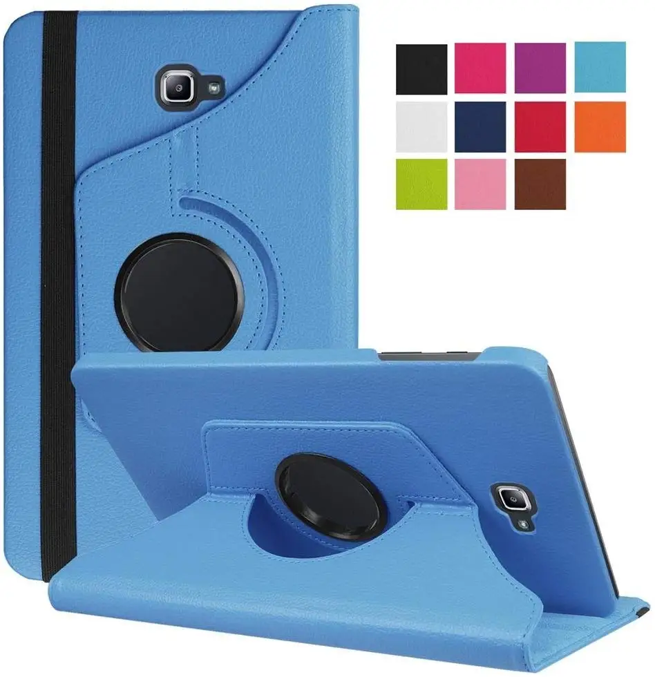 

For Samsung Galaxy Tab A A6 10.1 2016 SM-T580 T580N T585 Tablet Case 360 Degree Rotating Stand Leather Protective Cover A7 10.4