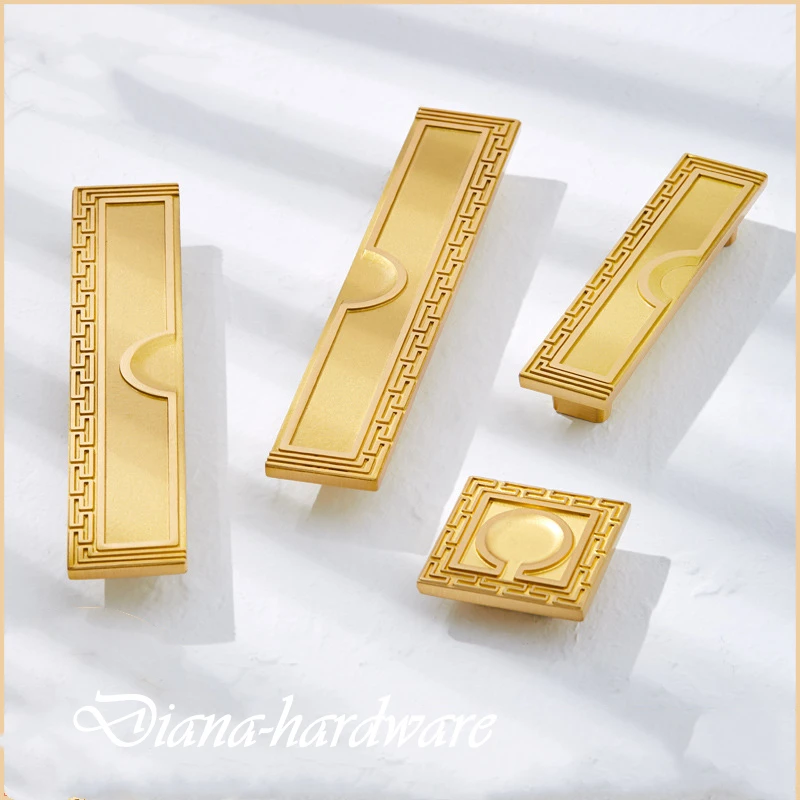 

Квадратная латунная ручка в китайском стиле для шкафа