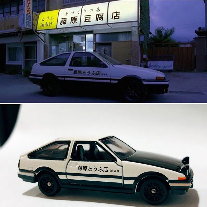 Коллекционная модель автомобиля Takara Tomy Tomica Premium 486466 Initial D Toyota AE86 Trueno, масштаб 164, литая из сплава (art.: 3920db3f70bbe) - 3920db3f70bbe