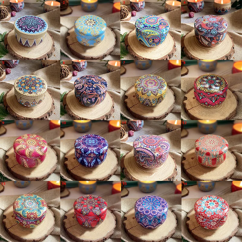 20 видов Ароматических Свечей Цветочная свеча жестяная коробка ароматические