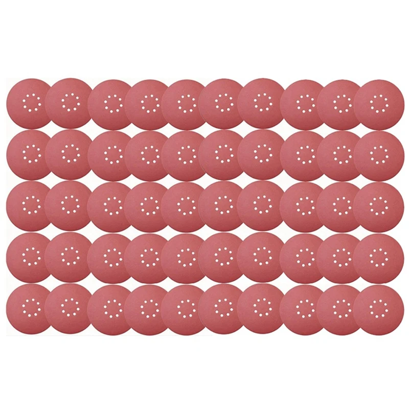 

50 PCS 9 Inch 8 Hole Hook And Loop Sanding Discs Aluminum Oxide Flocking Sander Paper For Drywall Sander