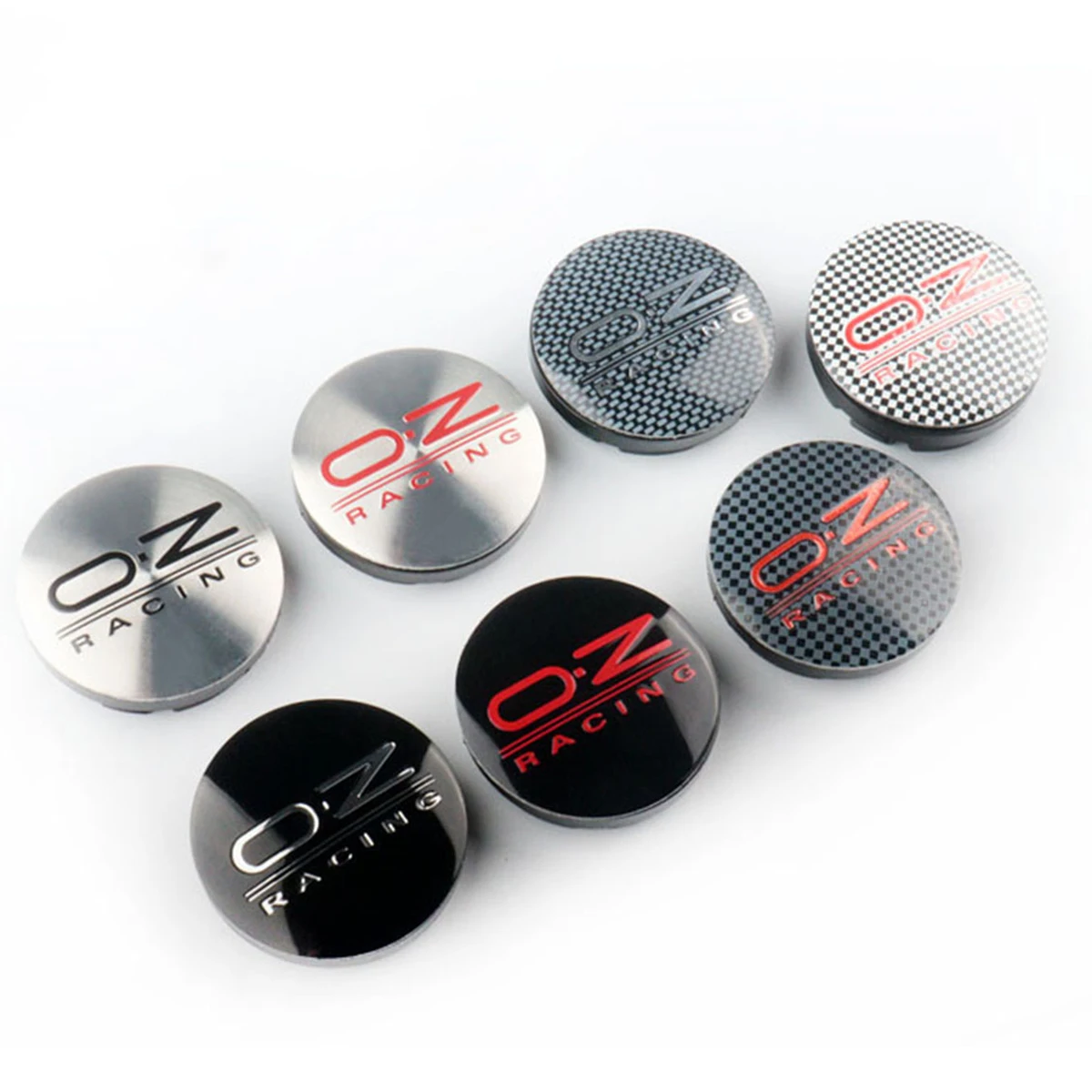 

4Pcs 56mm OZ Racing Car Wheel Rim Center Hub Cap Dust Proof Badge Emblem Sticker Decal Styling Cover Auto Decorate Accessories