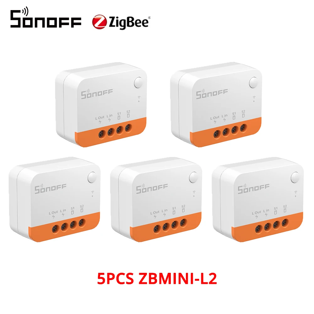 SONOFF Zigbee WiFi Switch MINI R2/ MINI R3 / ZBMINI / ZBMINI-L2 Voice Control MINI Switch Via Alexa Google Home Alice Smart Home