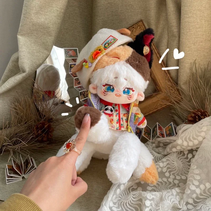 Фото В наличии без атрибутов Monster Sir Plushie, милая плюшевая кукла 20 см, мягкая одежда, косплей, аниме, игрушка, фигурка, рождественские подарки LHX №1
