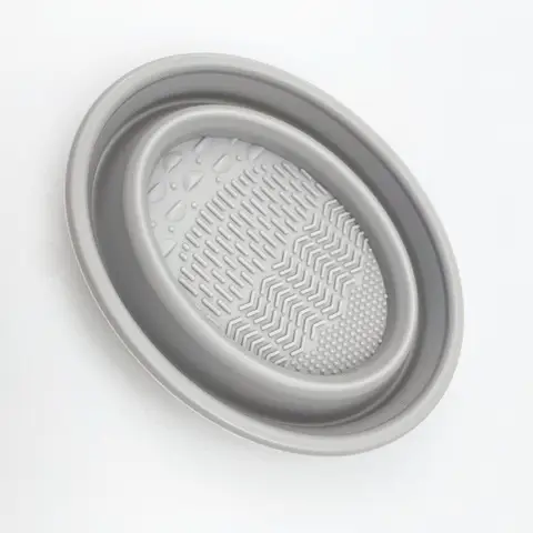 Мягкая силиконовая кисточка для макияжа, складная миска для чистки пудры, кисти для теней для век, мытье, чистый коврик, инструменты для красоты, коробка для скруббера