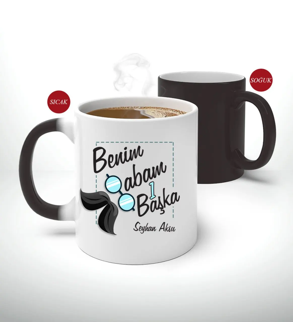 

Персонализированные Fathers Day Gift», «Мой папа 1 другой дизайнерская волшебная кружка Bardak-1