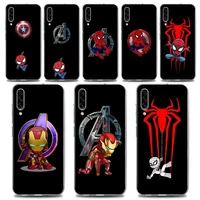 cool marvel heros clear phone case for samsung a70 a50 a40 a30 a20e a10 a02 note 20 10 9 8 plus lite ultra 5g tpu case