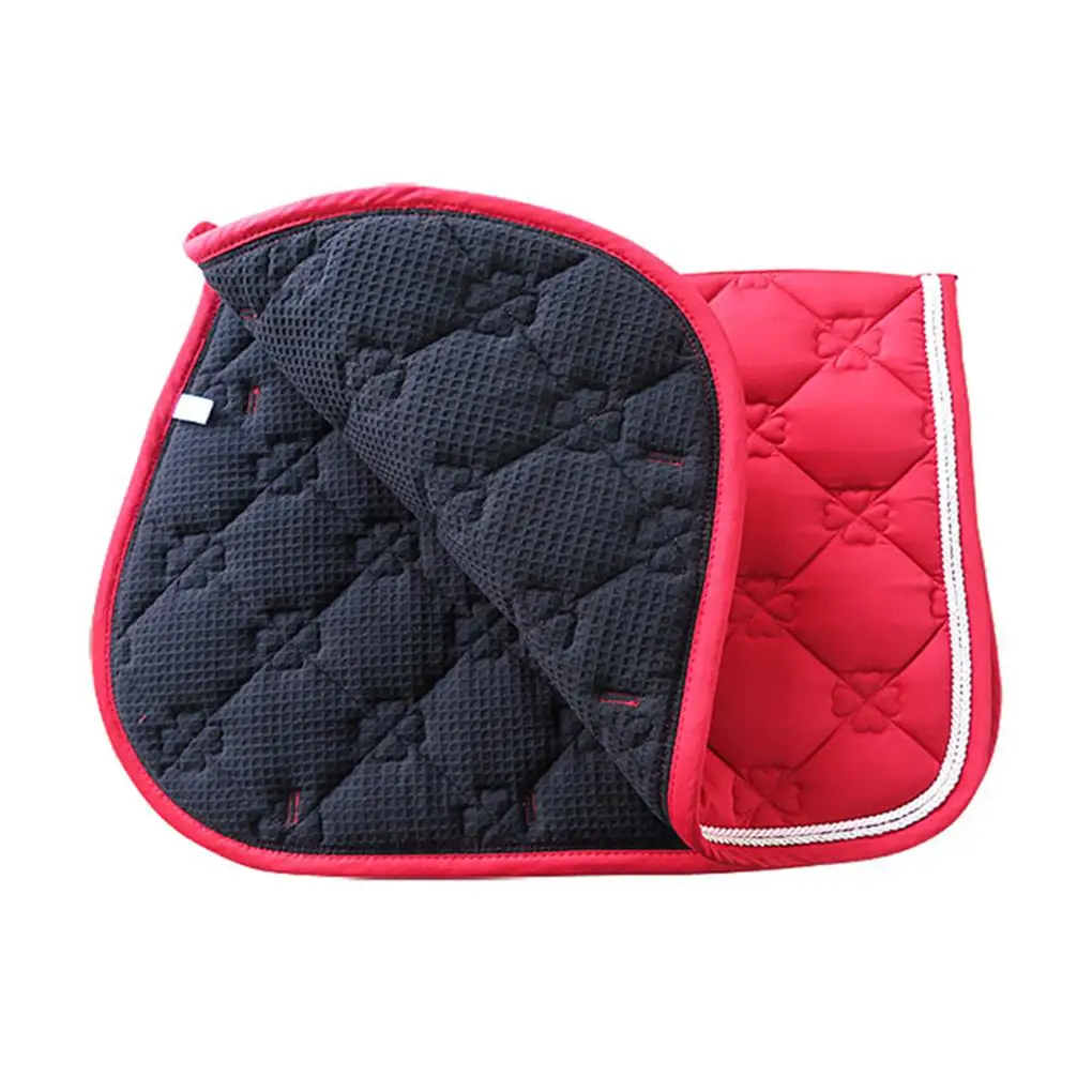 

Saddle Pad Horse Riding Bareback Dressage Cotton Blends Mat Shock Absorbing Performance Equestrian Jumping Equipment