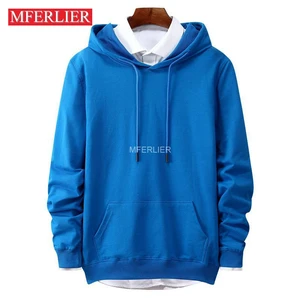 Толстовка MFERLIER мужская с капюшоном, обхват груди 135 см, 6 цветов
