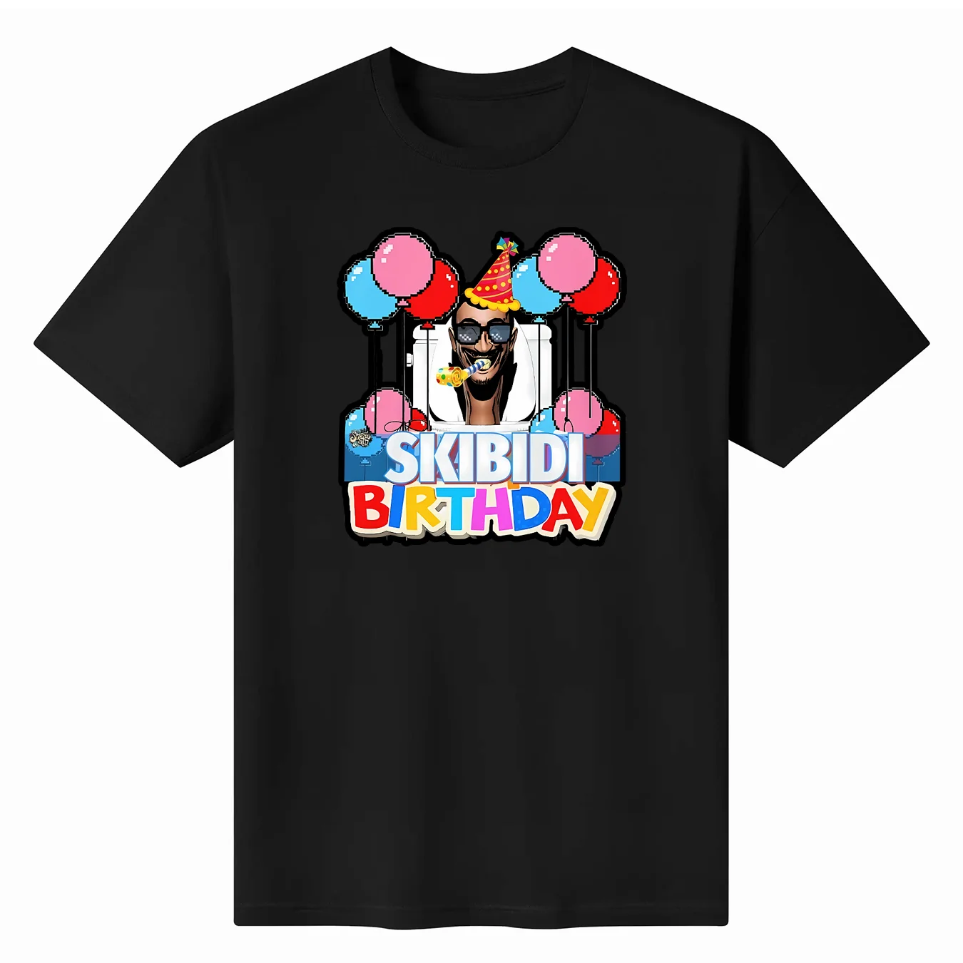 Футболка с принтом из нефрита Skibidi цвет в ассортименте