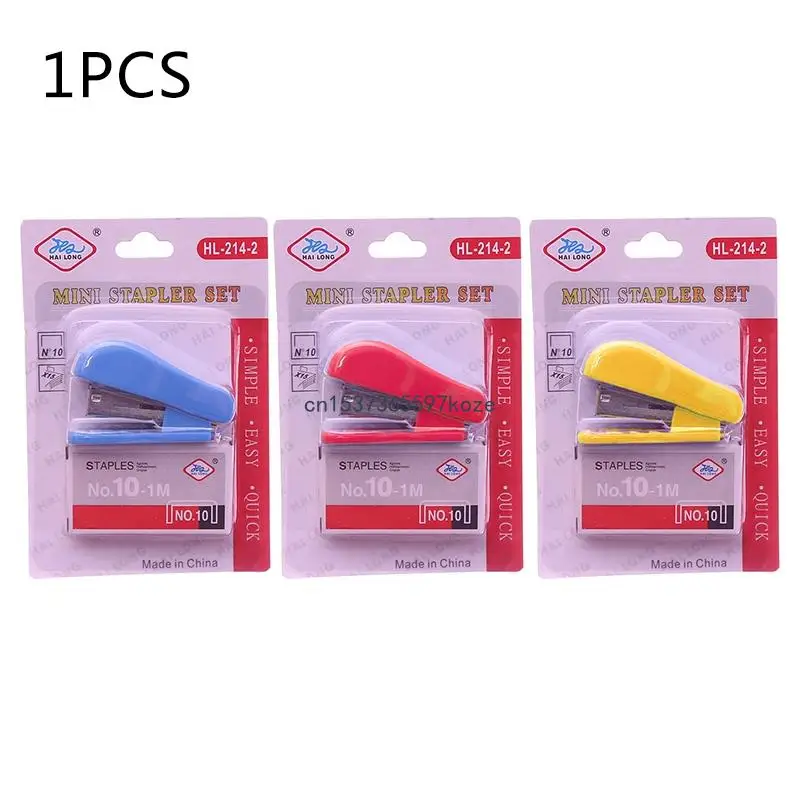 

Random Color Small Hand Stapler Binder with Stationery Gift Student Prize for School Shop