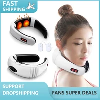 electric neck massager sensing smart back massage usb rechargeable cervical physiotherapy instrument