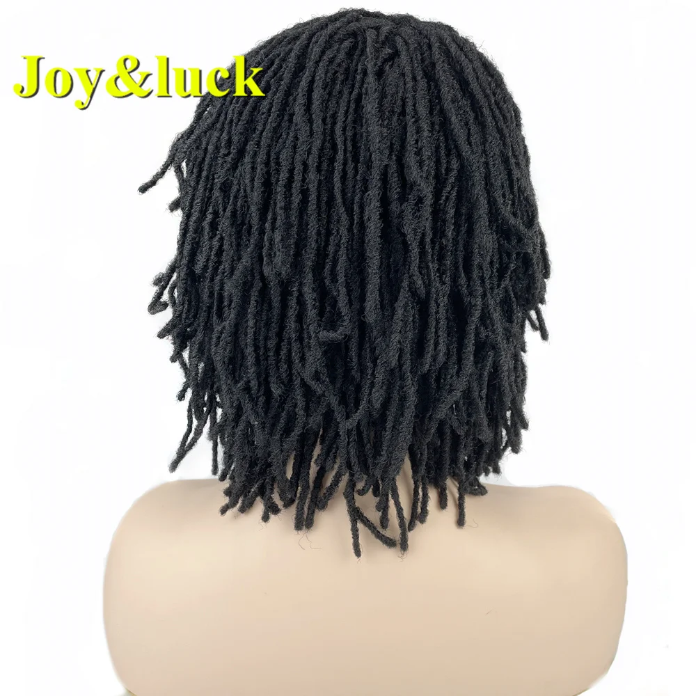 Синтетический черный парик для дредов короткие плетеные волосы парики