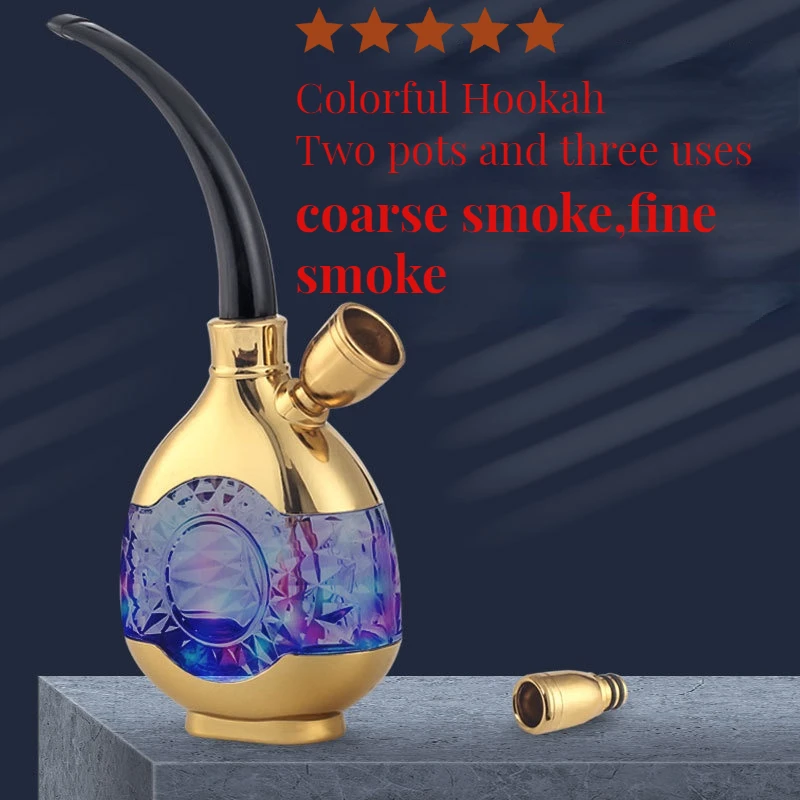 

Светодиодная трубка для кальяна с разноцветным светом, портативный моющийся фильтр, держатель для сигарет, аксессуары для табака