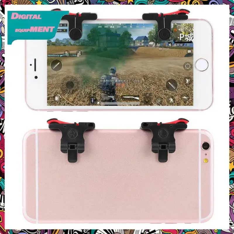 

2021 PUBG Moible Controller Gamepad Free Fire L1 R1 Triggers PUGB Mobile Game Pad Grip L1R1 Joystick For IPhone Android Phone