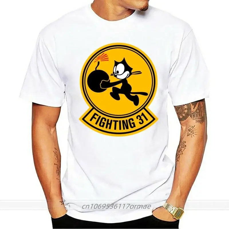 

Usn Vfa-31 Strike Fighter Squadron 31 'Tomcatters Navy White Or Black T-Shirt Printing Apparel Tee Shirt