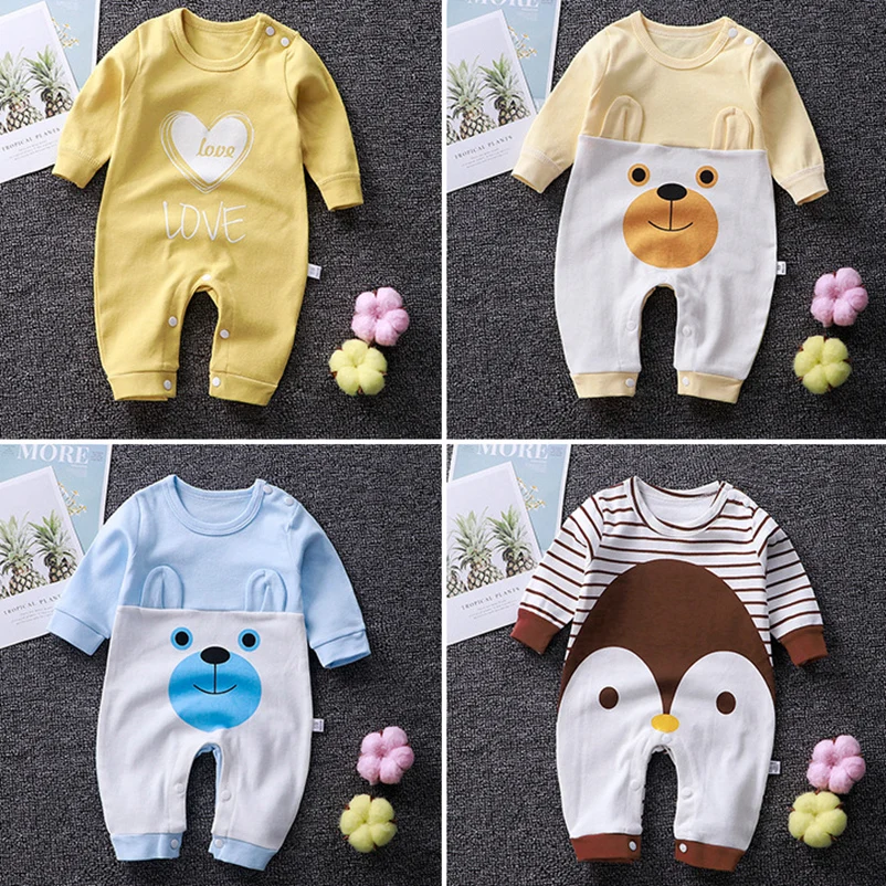 

Children Rompers Newborn Baby Girl Fall Clothes Boy Outfit Spring One-Pieces Jumpsuit Cotton Bodysuits Infant Boutique Clothing