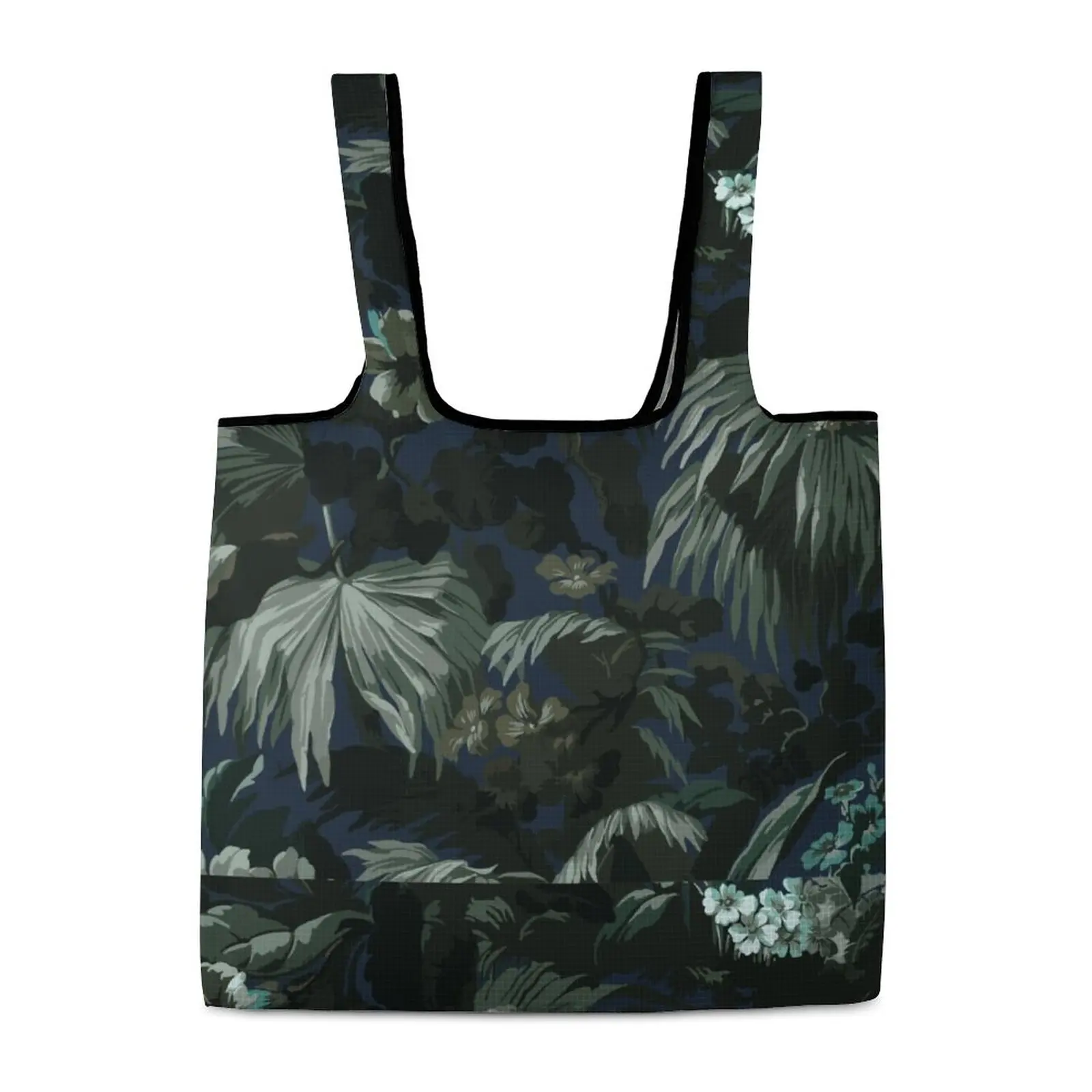 Vintage Printed Fashion Handbag Customized Pattern Portable Foldable Waterproof Shopping Bag Women Totebag Sundry Storage Bags