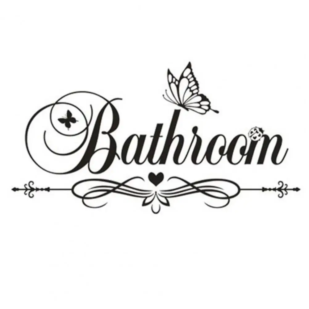 

Wall Sticker Self Adhesive Waterproof Plastic Restroom Toilet Door Sign Wall Art Sticker Decal Home Decoration Stickers