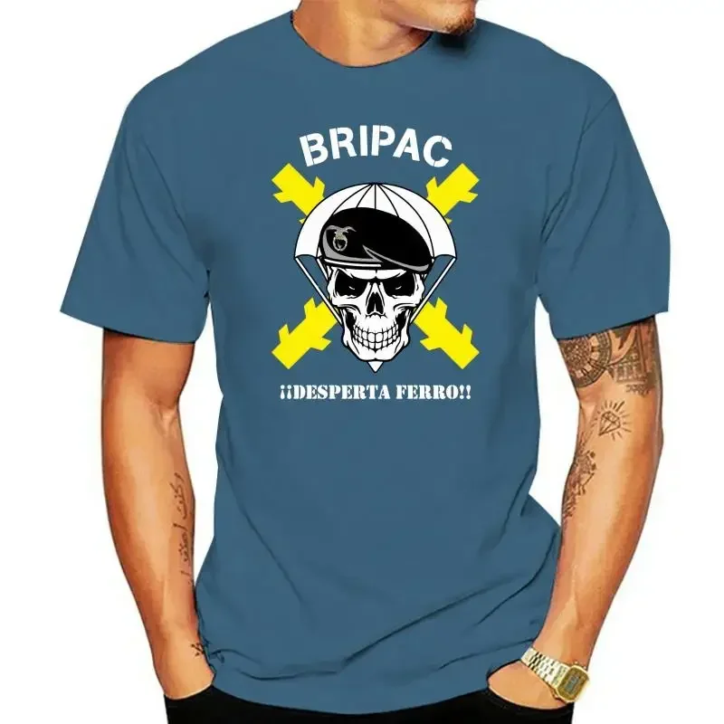 100% хлопок круглый вырез стандартная футболка bripac. Модный Графический короткий