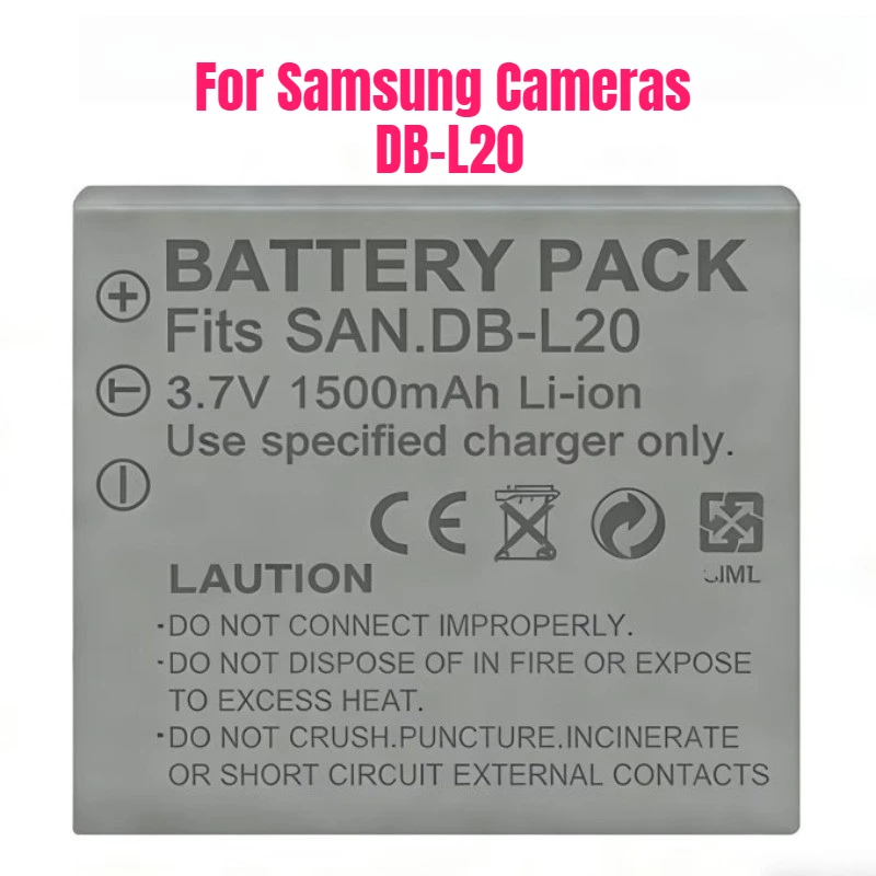 Фото Аккумулятор 3.7V 1500mAh DB-L20 для камеры Sanyo Xacti DMC-C1 CA65 E60 CG6 CA6 DMX-CA8CG9 №2
