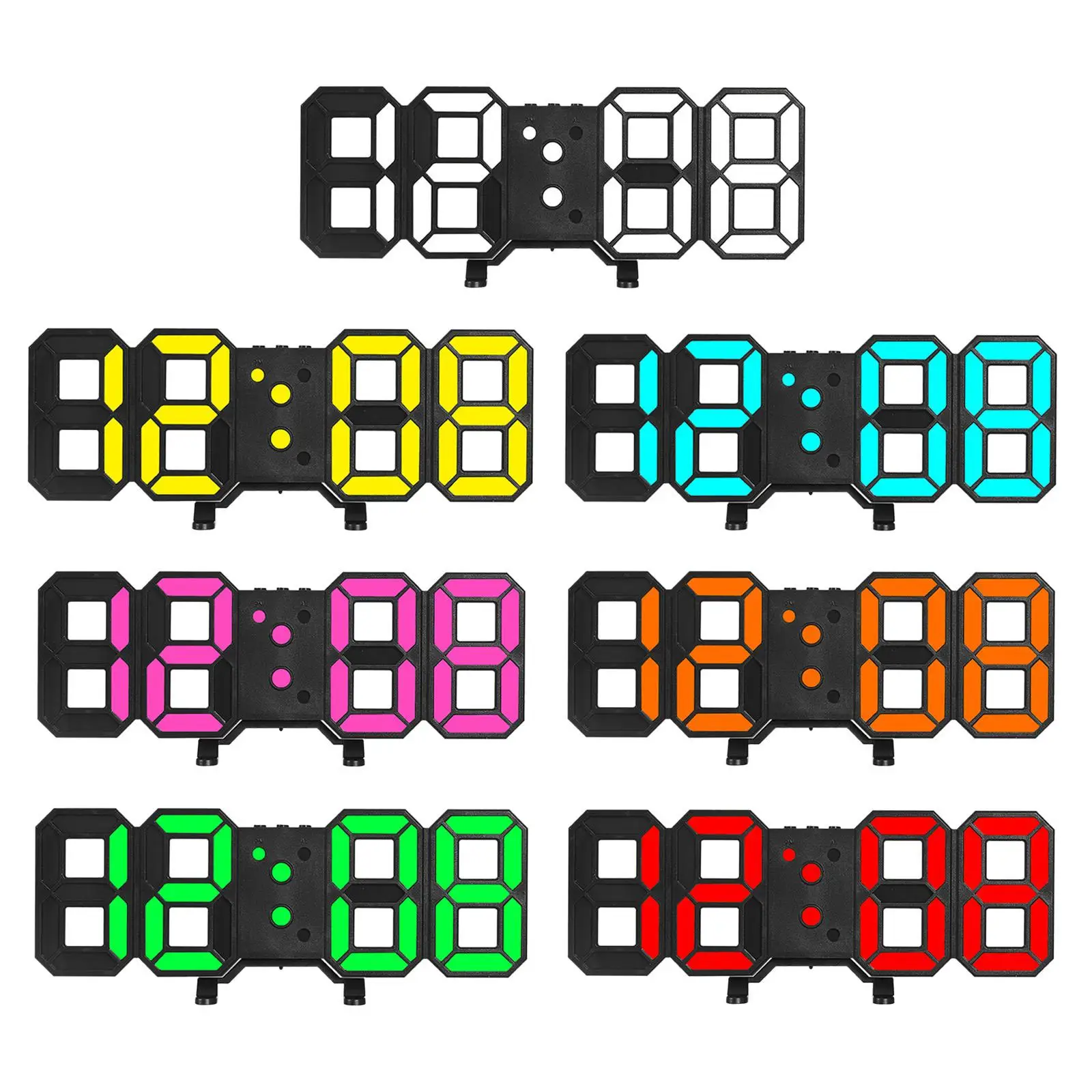 Modern Table Alarm Digital Clock Electric Electronic Clock For Home Room Bathroom Table Desk