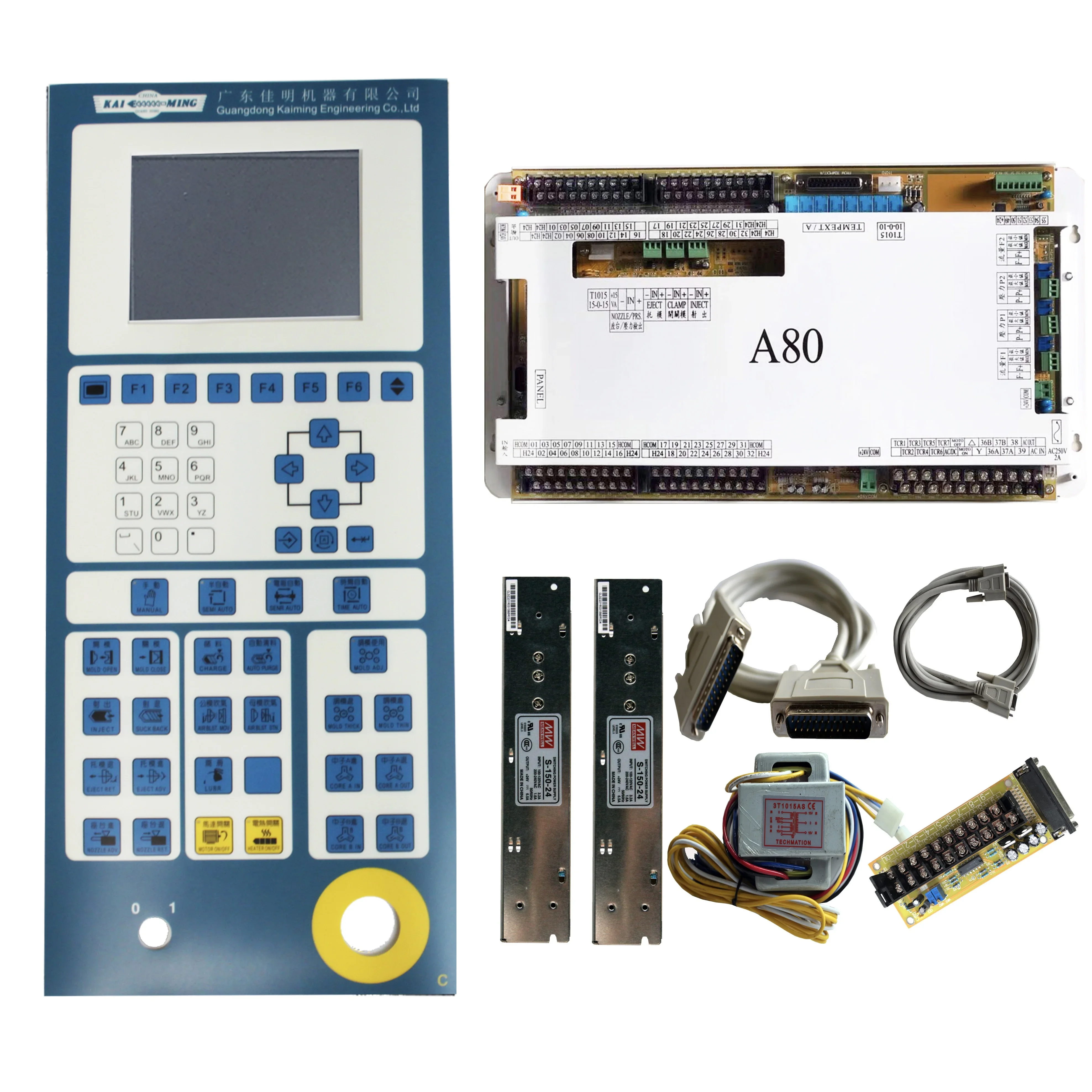 Система управления Techmation A80 с одним ЖК-дисплеем ПЛК цветным дисплеем