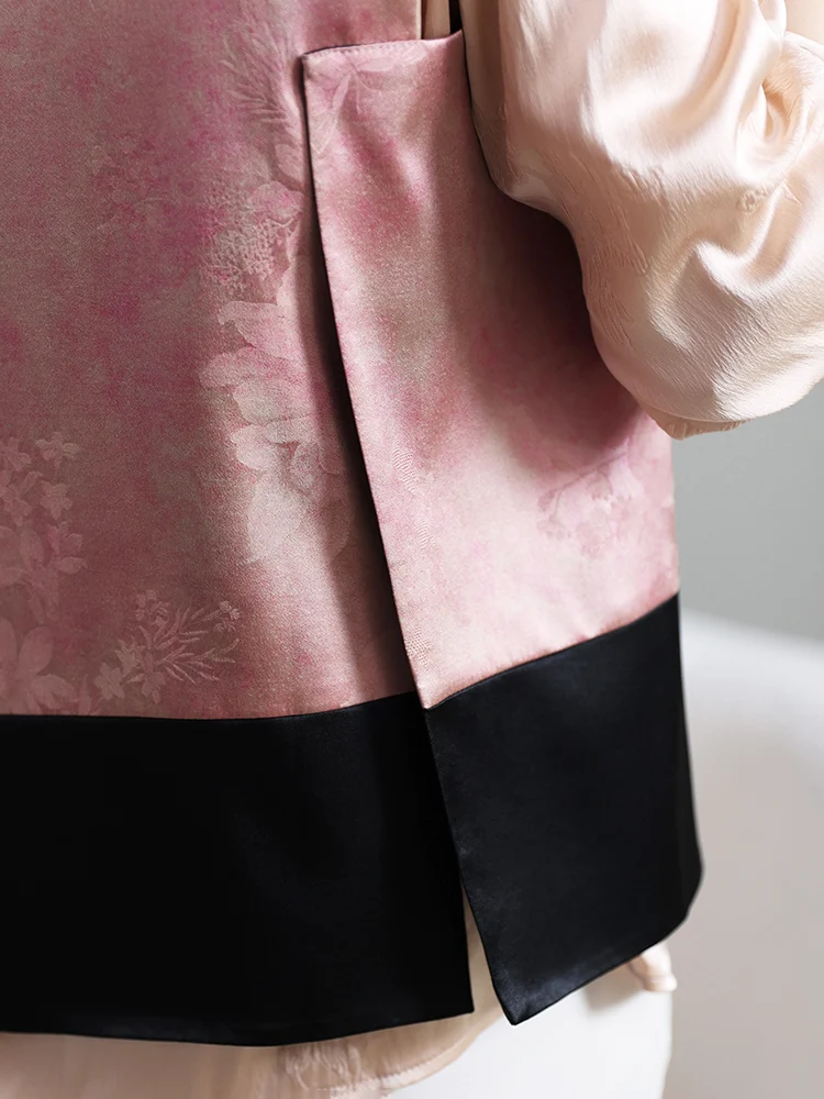 Тяжелый шелковый жилет для женщин осень 2024 новый уличный с кисточками и принтом