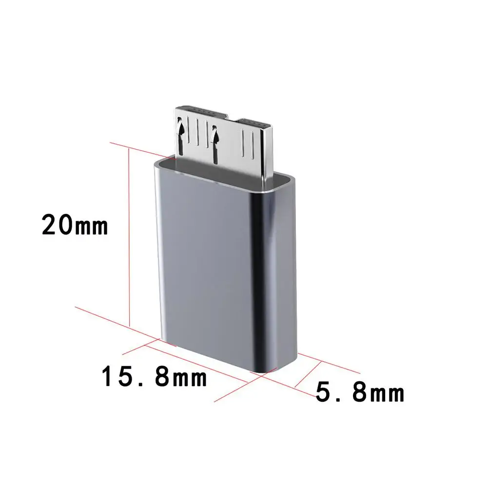 Переходник Usb 3.1 Type C Мама-Micro 3 0 папа алюминиевый Портативный зарядный внешний