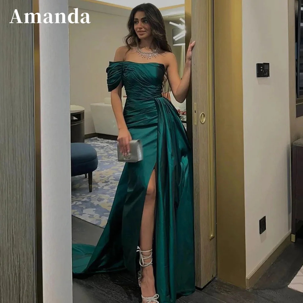 

Женское атласное платье с разрезом сбоку, шелковое платье для выпускного вечера