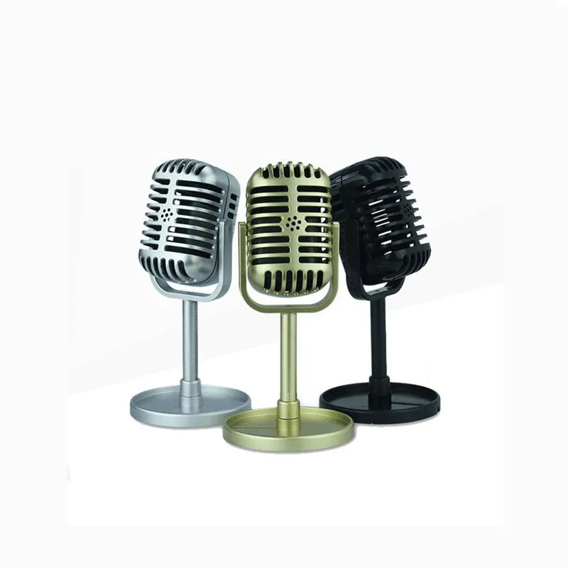 

Simulation Dynamic Vocal Microphone Vintage Style Classic Retro Mic Universal Stand For Live Performanc Karaoke Studio Recording