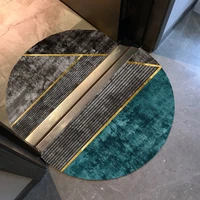 minimalist style semicircle entrance doormat dust proof door mat printing kitchen floor mats bedroom carpet anti slip rug