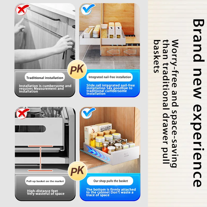 Выдвижная полка-органайзер для шкафа выдвижные полки буфета раздвижные ящиков