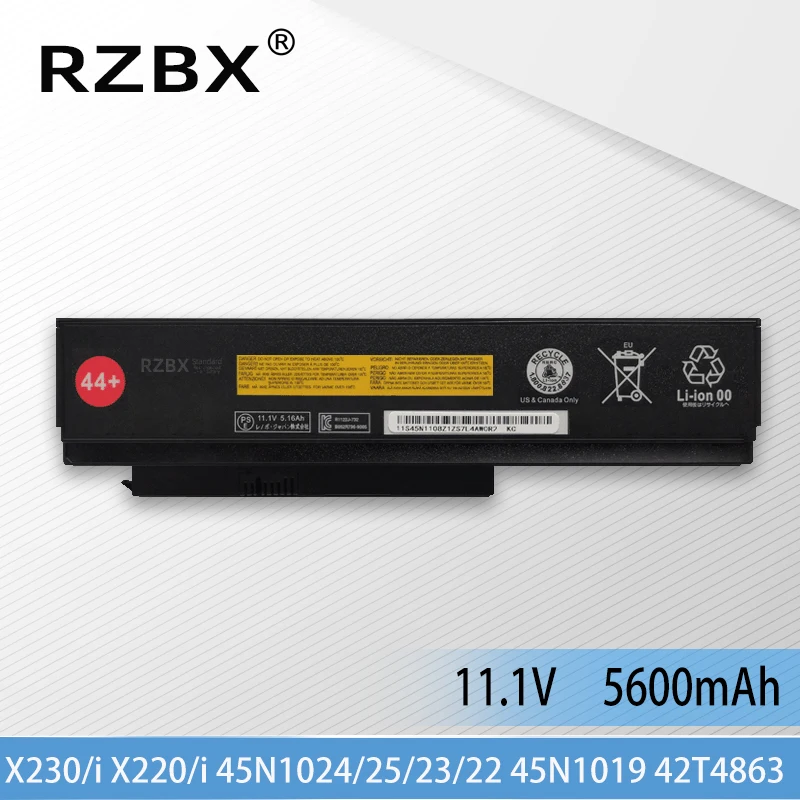 

RZBX Laptop Battery 44+ 29+ for Lenovo Thinkpad X230 X230I X230S X220 X220s X220i 45N1029 45N1028 45N1022 45N1021 45N1024/1023