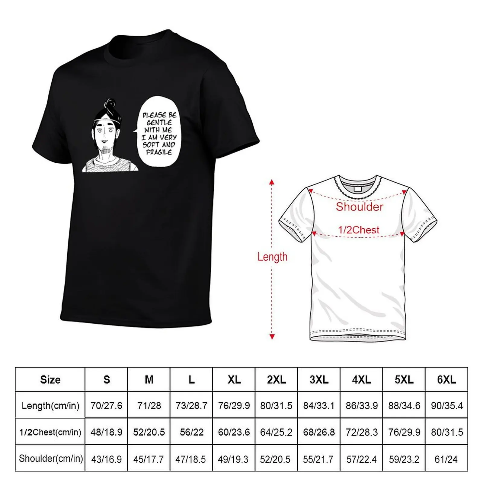 Футболка Asahi Azumane Soft and Fragile, повседневная легкая футболка с коротким рукавом. (art.: 3920dd094df07) - 3920dd094df07