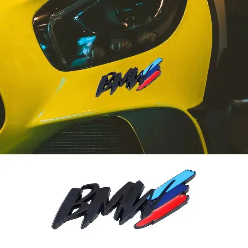 BMW 3D металлические наклейки на кузов автомобиля наклейка багажник серии i3 i4 G07 G06