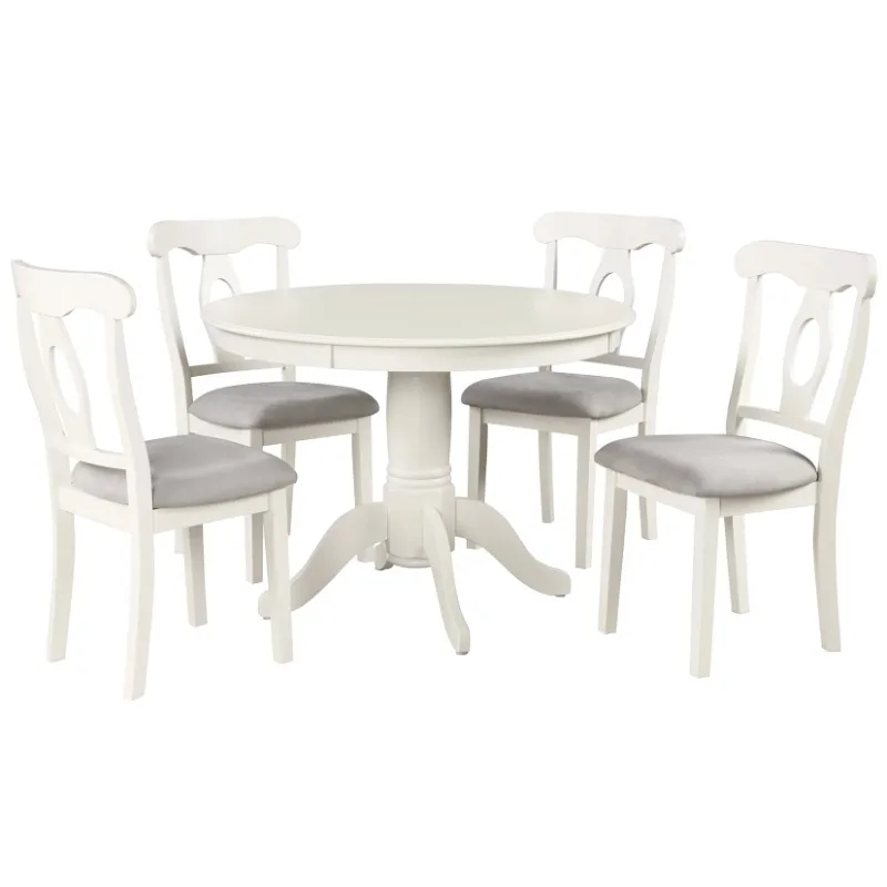 

Angel Line 5-Piece Lindsey Dining Set, Black