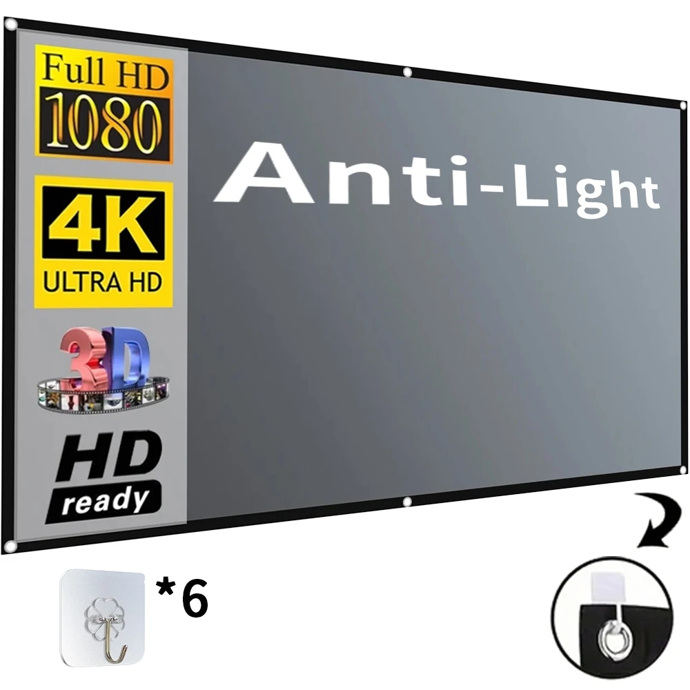 Экран-проектор с рамками 16:9 60-130 Дюймов