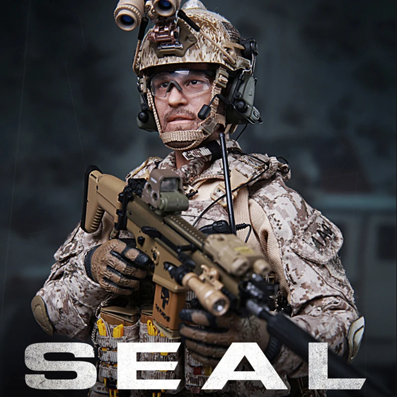 12'' Toy Soldier Army Men Seal Team Navy Special Forces M012 Minitimes Model Collection Military Gift