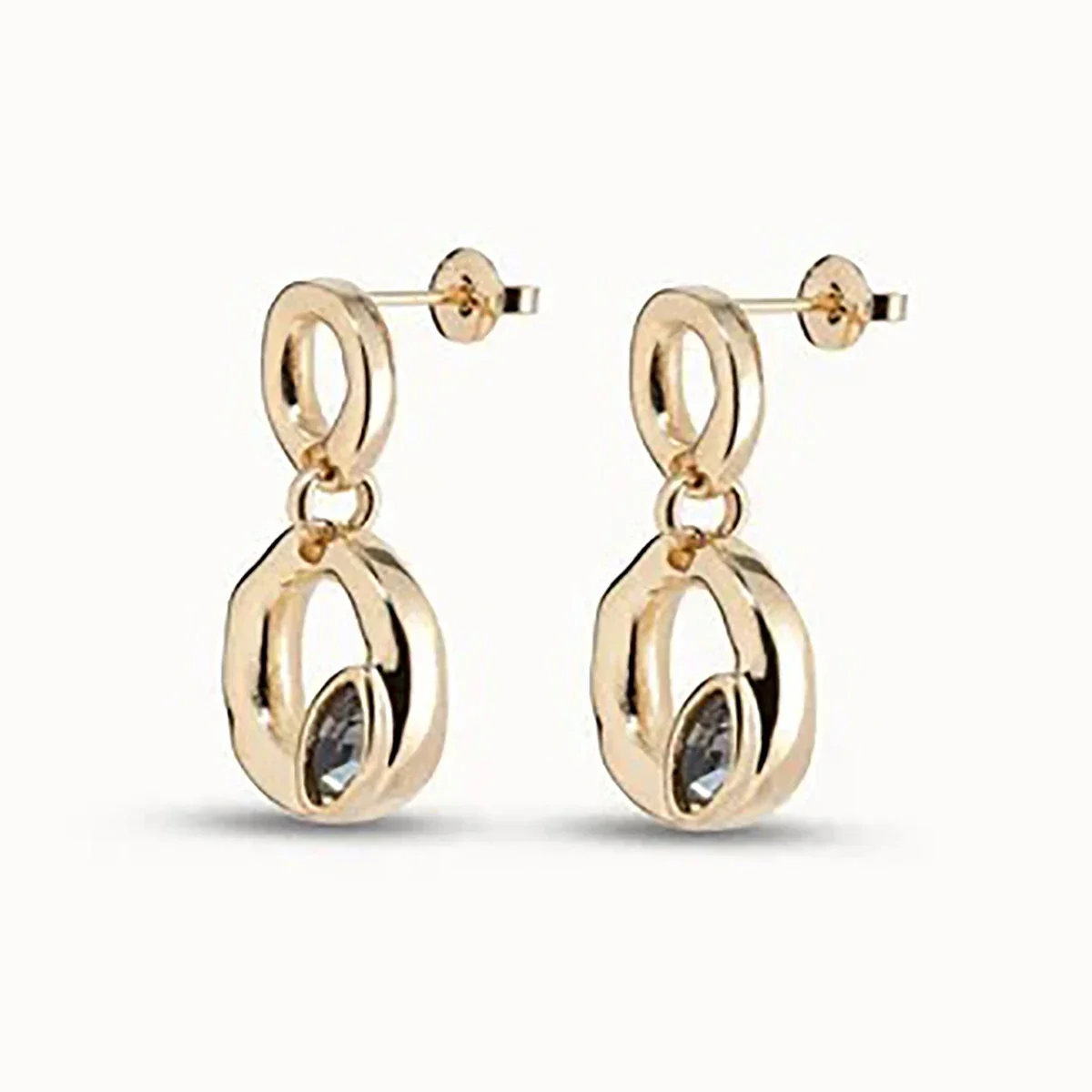 Женские Ювелирные Изделия 14 Карат Серьги-гвоздики С Кристаллами Модный