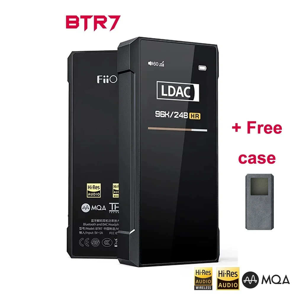 

BTR7 with MQA USB DAC DSD256 QCC5124 Headphone Bluetooth 5.1 Amplifier with Double THX AAA-28 3.5mm/4.4mm output free case