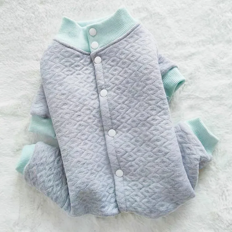 

Winter Cotton Dog Clothes Jumpsuit Small Medium Dog Pajamas Puppy Outfit Yorkshire Pomeranian Poodle Schnauzer Cat Pet Clothing