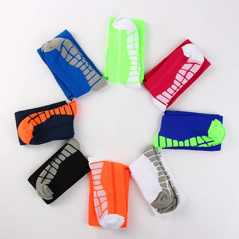 Compression Sports multi-color Gradient Men And Women Long Compression Socks Performance Sock Cycling Hockey Yoga Knee High