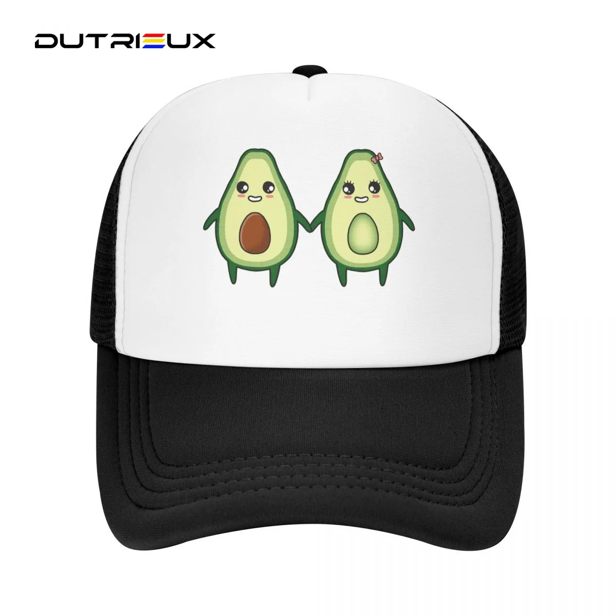 

Lovely Avocado Casual Plain Mesh Baseball Cap Adjustable Snapback Hats For Women Men Dad Trucker Hats