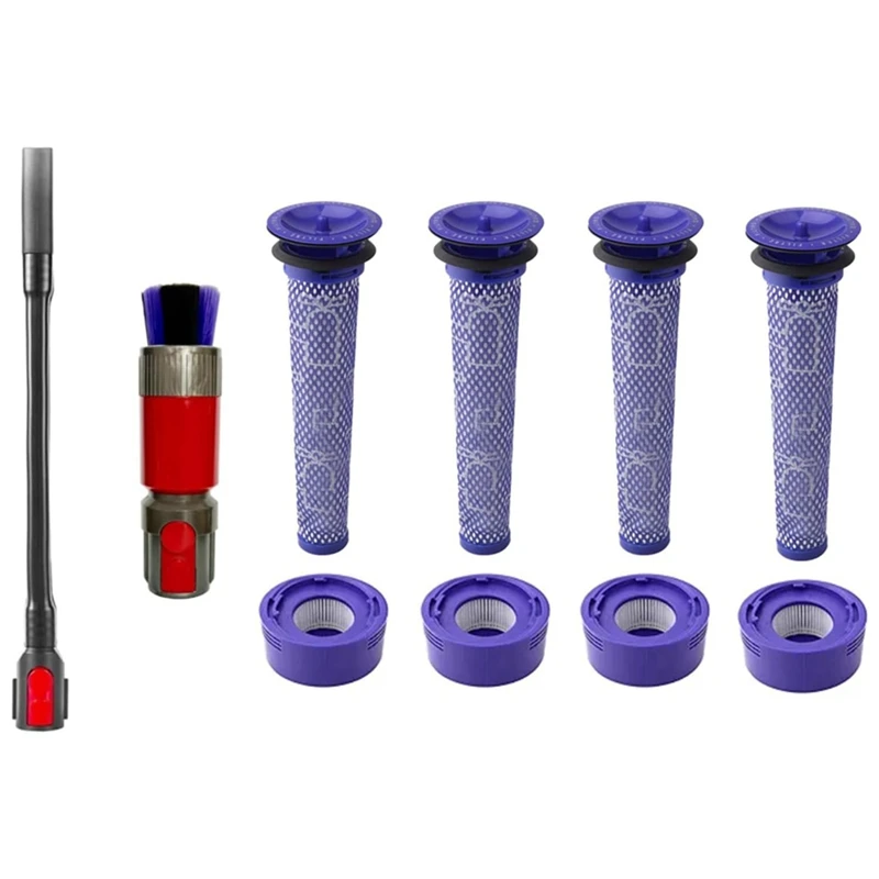 Фото Запасные части, фильтр для Dyson V7, V8, беспроводные пылесосы с животными и абсолютными деталями, гибкий щелевой инструмент, щетка для пыли №1
