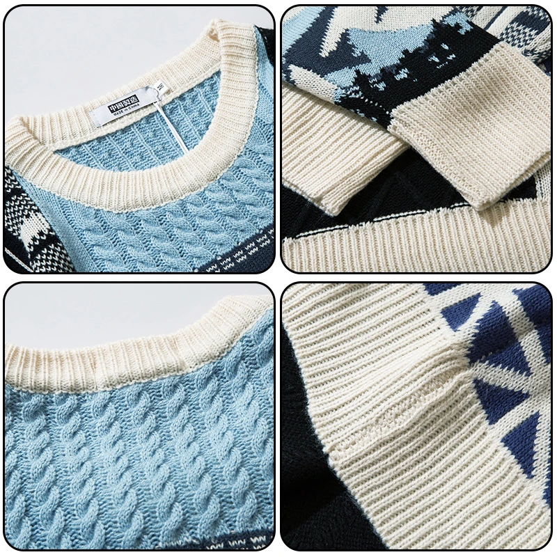 Уродливый Рождественский свитер милые топы в стиле Харадзюку с кроликом мужской